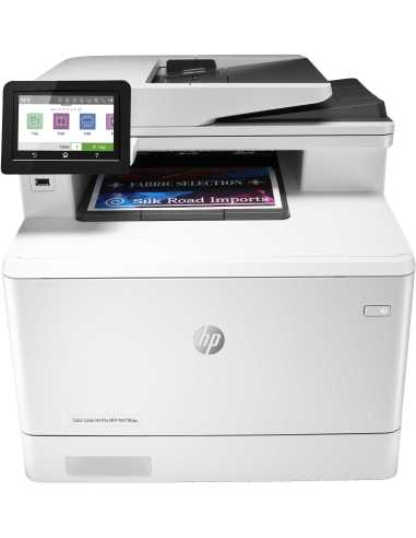 HP Color LaserJet Pro Impresora multifunción M479fdw, Color, Impresora para Imprima, copie, escanee, envié fax y correos