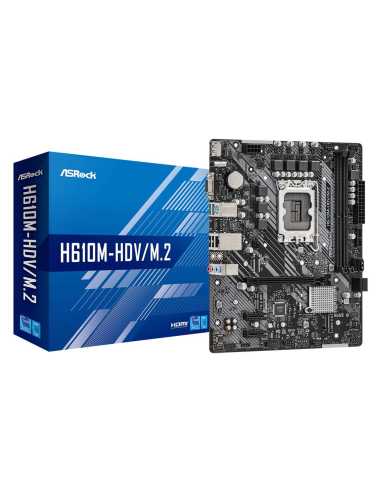 Asrock H610M-HDV M.2 Intel H610 LGA 1700 micro ATX