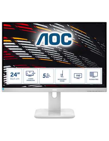AOC P1 24P1 GR LED display 60,5 cm (23.8") 1920 x 1080 Pixeles Full HD Gris