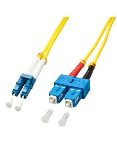 Lindy 47471 Cable de fibra óptica e InfiniBand 2 m LC SC Amarillo