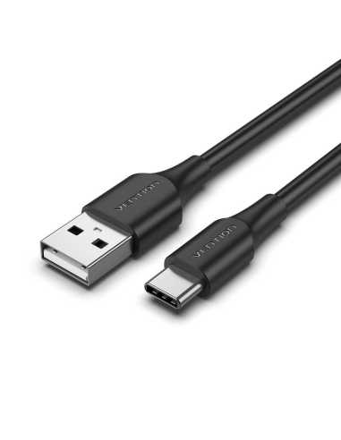 Vention Cable USB 2.0 3A CTHBH USB Tipo-C Macho - USB Macho 2m Negro