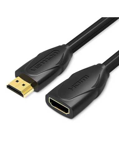 Vention Cable Alargador HDMI VAA-B06-B100 HDMI Macho - HDMI Hembra 1m Negro