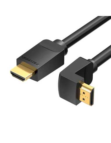 Vention Cable HDMI 2.0 4K Acodado AAQBG HDMI Macho - HDMI Macho 1.5m Negro