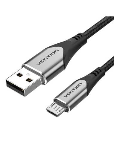Vention Cable USB 2.0 3A COAHG USB Macho - MicroUSB Macho 1.5m Gris