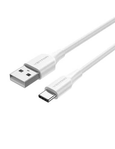 Vention Cable USB 2.0 3A CTHWF USB Tipo-C Macho - USB Macho 1m Blanco