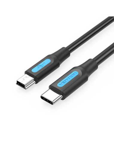 Vention Cable USB 2.0 Tipo-C COWBG USB Tipo-C Macho - MiniUSB Macho 1.5m Negro