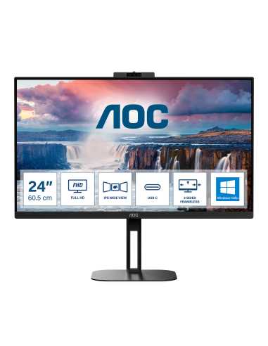 AOC V5 24V5CW BK pantalla para PC 60,5 cm (23.8") 1920 x 1080 Pixeles Full HD LED Negro