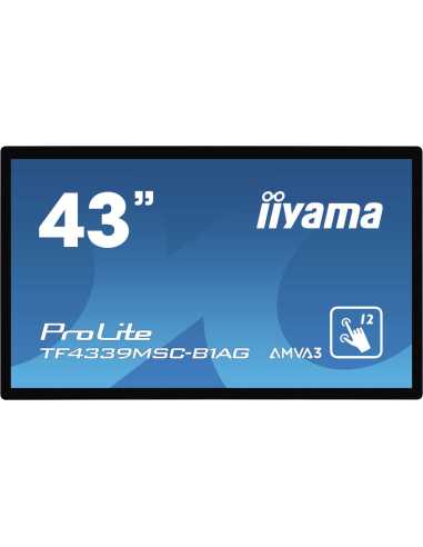 iiyama ProLite TF4339MSC-B1AG pantalla para PC 109,2 cm (43") 1920 x 1080 Pixeles Full HD LED Pantalla táctil Multi-usuario