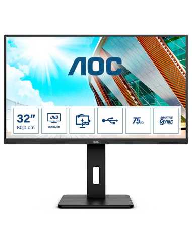AOC P2 U32P2 pantalla para PC 80 cm (31.5") 3840 x 2160 Pixeles 4K Ultra HD LED Negro