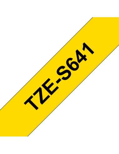 Brother TZE-S641 cinta para impresora de etiquetas Negro sobre amarillo TZ
