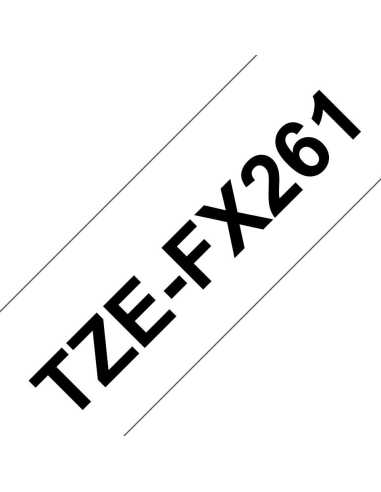 Brother TZE-FX261 cinta para impresora de etiquetas Negro sobre blanco