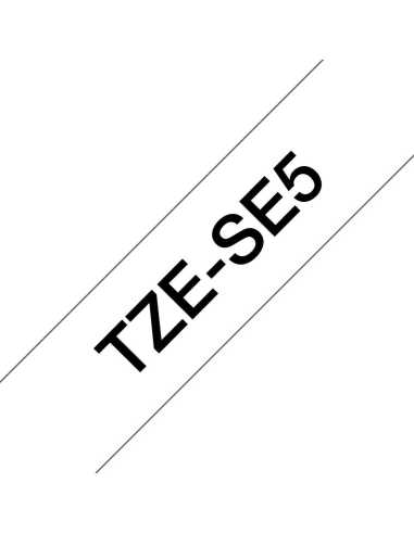 Brother TZE-SE5 cinta para impresora de etiquetas Negro sobre blanco TZ TZe