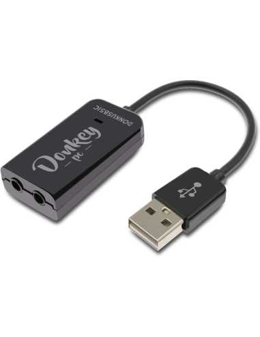Donkey pc – Tarjeta de Sonido USB 5.1 Adaptador USB a Jack 3.5 mm. Tarjeta de Sonido Externa