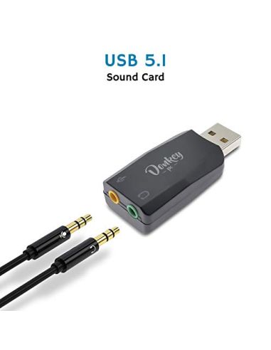 Adaptador de audio Jack USB a 3.5 mm, tarjeta de Paraguay