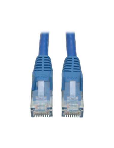 Tripp Lite N201-001-BL50BP Cable Ethernet (UTP) Patch Moldeado Snagless Cat6 Gigabit (RJ45 M M), Azul, 30.5 cm [1 pie], Paquete