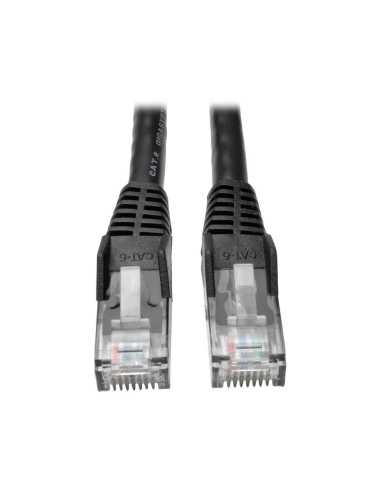 Tripp Lite N201-025-BK Cable Ethernet (UTP) Patch Moldeado Snagless Cat6 Gigabit (RJ45 M M), Negro, 7.62 m [25 pies]