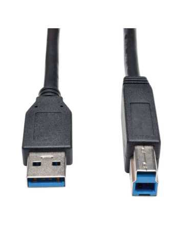 Tripp Lite U322-010-BK Cable para Dispositivo USB 3.0 SuperSpeed (AB M M), Negro, 3.05 m [10 pies]