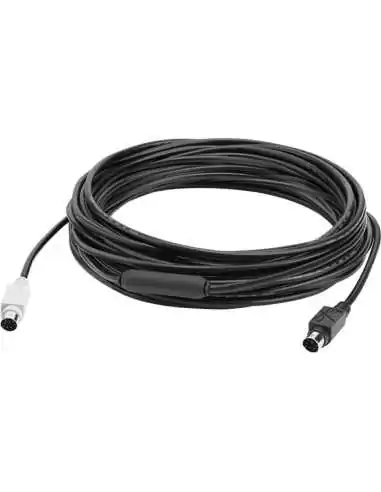 Logitech GROUP 10m Extender Cable cable ps 2 6-p Mini-DIN Negro