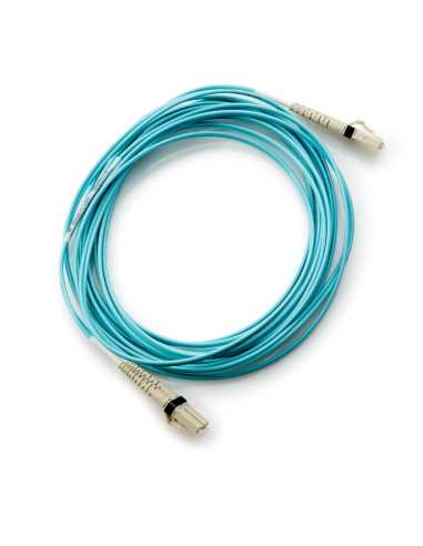 Hewlett Packard Enterprise 1 pack de cable de fibra óptica HPE LC a LC multimodo OM3 2 fibras de 2.0 m