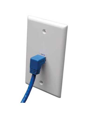 Tripp Lite N204-010-BL-DN Cable Ethernet (UTP) Moldeado Cat6 Gigabit en Ángulo hacia Abajo (RJ45 en Ángulo Recto hacia Abajo M