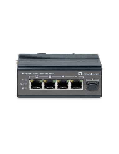 LevelOne IGP-0501 switch Gigabit Ethernet (10 100 1000) Energía sobre Ethernet (PoE) Negro