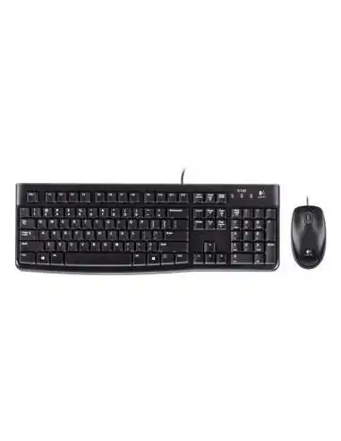 Logitech Desktop MK120 teclado Ratón incluido USB QWERTY Italiano Negro