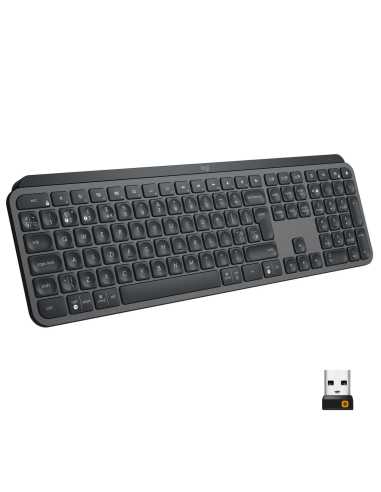 Logitech MX Keys teclado RF Wireless + Bluetooth QWERTY Internacional de EE.UU. Grafito