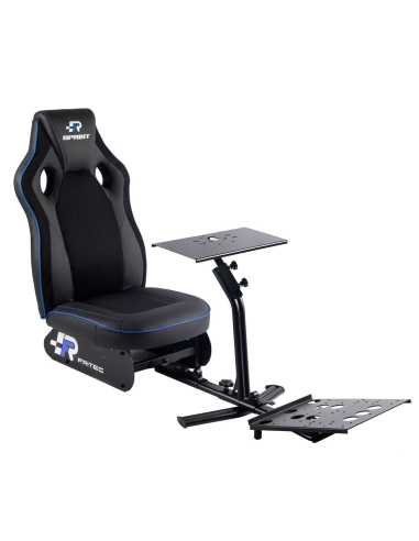 FR-TEC Sprint Negro, Azul Silla gaming con simulador de carreras