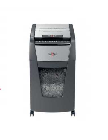 Rexel Optimum Auto+ 300X triturador de papel Microcorte Negro, Gris