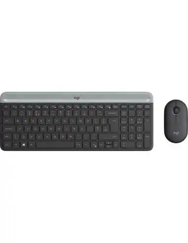 Logitech MK470 teclado Ratón incluido RF inalámbrico QWERTY Nórdico Grafito