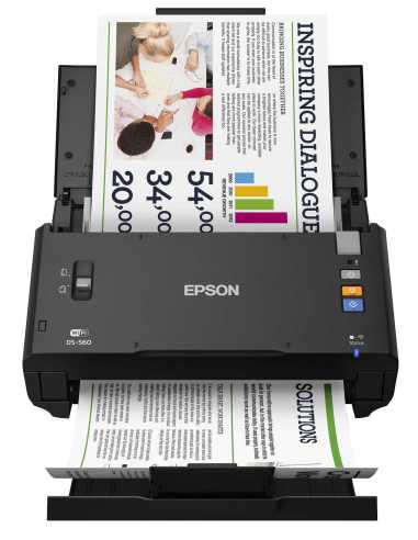 Epson WorkForce DS-560 Escáner alimentado con hojas 600 x 600 DPI A3 Negro