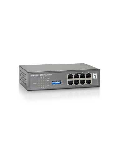 LevelOne FEP-0800W120 switch Fast Ethernet (10 100) Energía sobre Ethernet (PoE) Gris