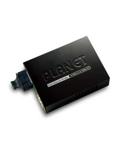 PLANET FT-802S50 convertidor de medio 100 Mbit s 1310 nm Monomodo Negro