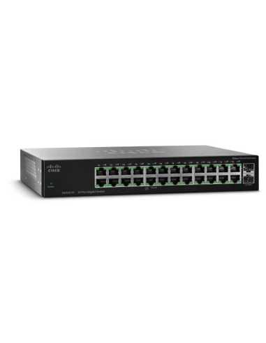 Cisco SG112-24 No administrado L2 Gigabit Ethernet (10 100 1000) 1U Negro