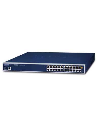 PLANET HPOE-1200G Gestionado Gigabit Ethernet (10 100 1000) Energía sobre Ethernet (PoE) 1U Azul