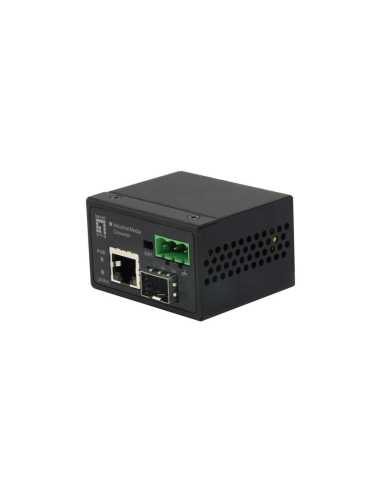 LevelOne IEC-4000 convertidor de medio 100 Mbit s Negro