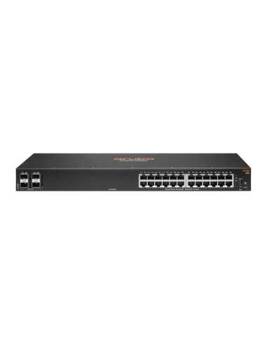 Hewlett Packard Enterprise Aruba 6100 24G 4SFP+ Gestionado L3 Gigabit Ethernet (10 100 1000) 1U Negro