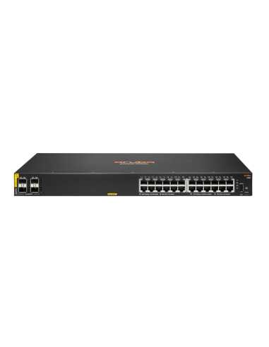 Hewlett Packard Enterprise Aruba 6100 24G Class4 PoE 4SFP+ 370W Gestionado L3 Gigabit Ethernet (10 100 1000) Energía sobre