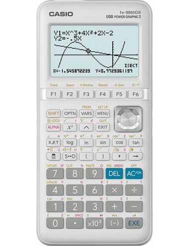 Casio FX-9860GIII calculadora Bolsillo Calculadora gráfica Blanco