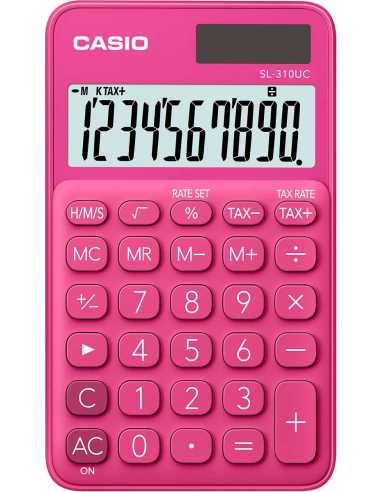 Casio SL-310UC-RD calculadora Bolsillo Calculadora básica Rojo