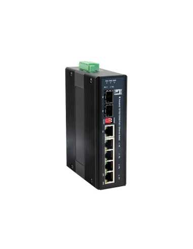 LevelOne IES-0620 switch Gigabit Ethernet (10 100 1000) Energía sobre Ethernet (PoE) Negro