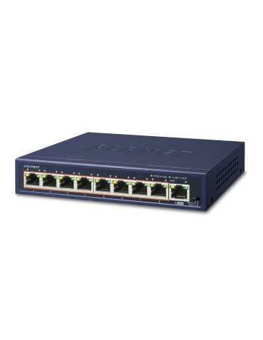 PLANET GSD-908HP switch No administrado Gigabit Ethernet (10 100 1000) Energía sobre Ethernet (PoE) Azul