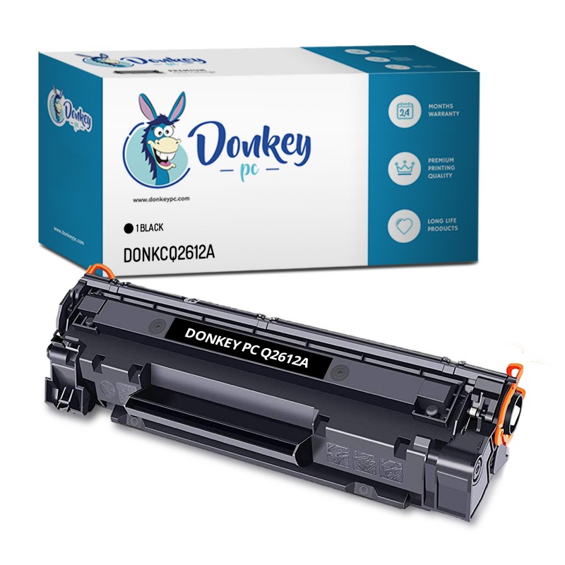Donkey pc Cartucho tóner Compatible Q2612A. 2000 páginas Impresas.