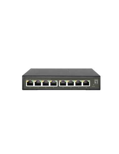 LevelOne GES-2108P switch Gestionado L2 Gigabit Ethernet (10 100 1000) Energía sobre Ethernet (PoE) Negro
