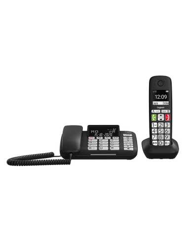 Gigaset DL780 Plus Teléfono DECT analógico Identificador de llamadas Negro