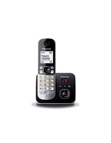 Panasonic KX-TG6821 Teléfono DECT Identificador de llamadas Negro, Plata