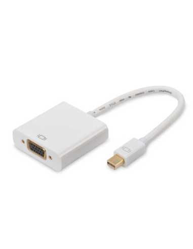 Ednet 84510 adaptador de cable de vídeo 0,15 m Mini DisplayPort VGA (D-Sub) Blanco