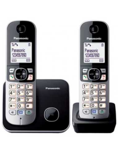 Panasonic KX-TG6812GB teléfono Teléfono DECT Identificador de llamadas Negro