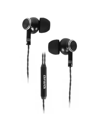 Aiwa ESTM-100BK auricular y casco Auriculares Alámbrico Dentro de oído Negro