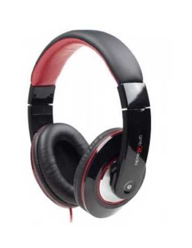 Gembird MHS-BOS auricular y casco Auriculares Alámbrico Diadema Llamadas Música Negro, Rojo